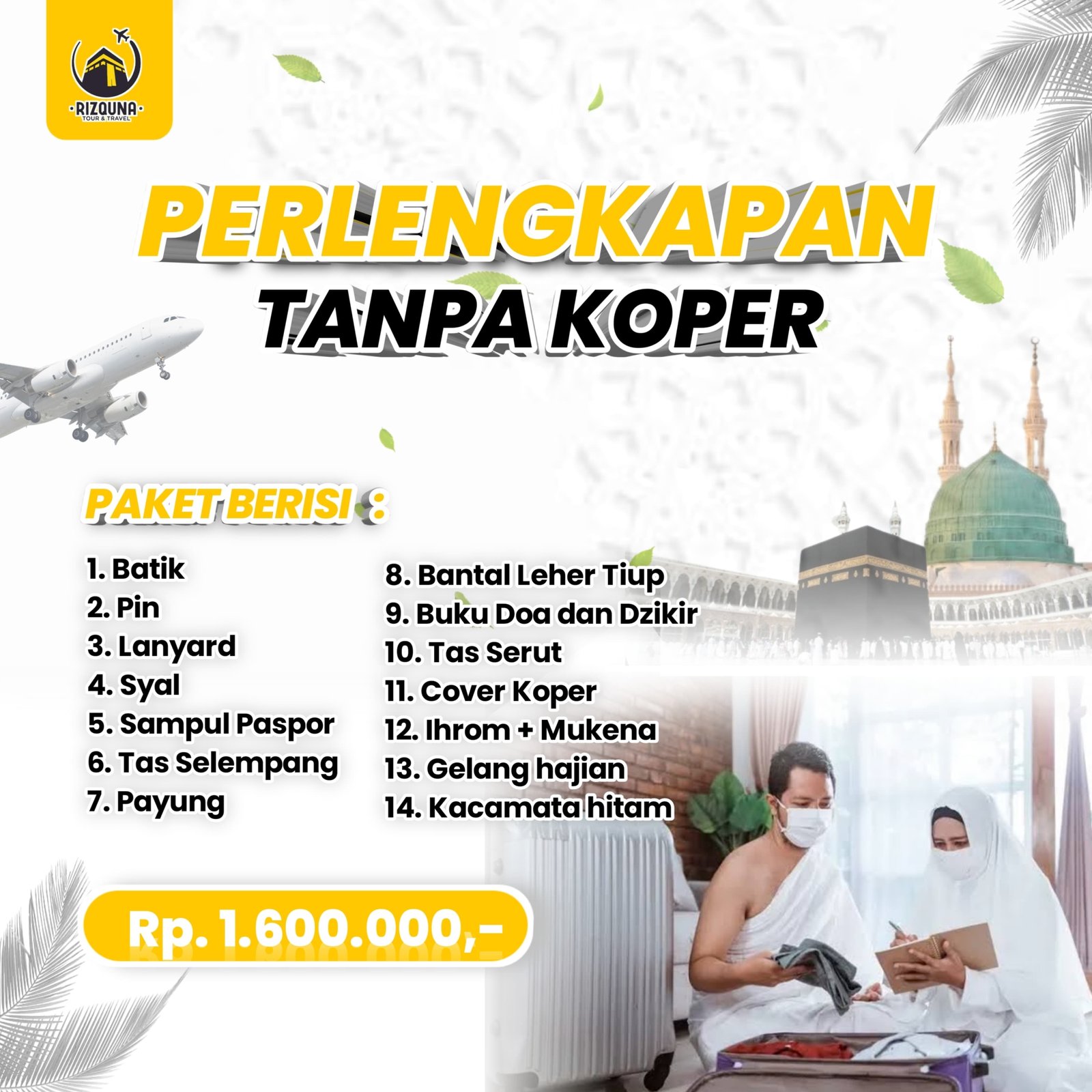 Perlengkapan Tanpa Koper