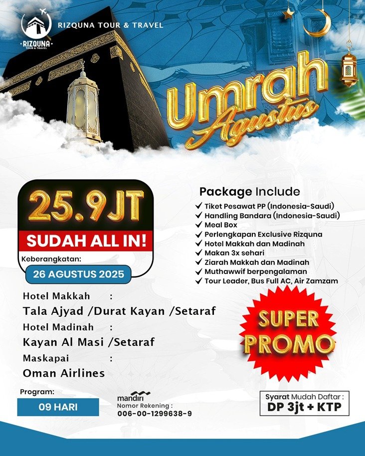 Super Promo Umrah 26AGS2025