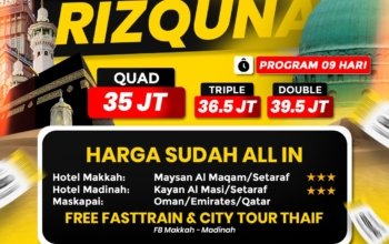 Umroh 22FEB2026 Free Fasttrain+Thaif