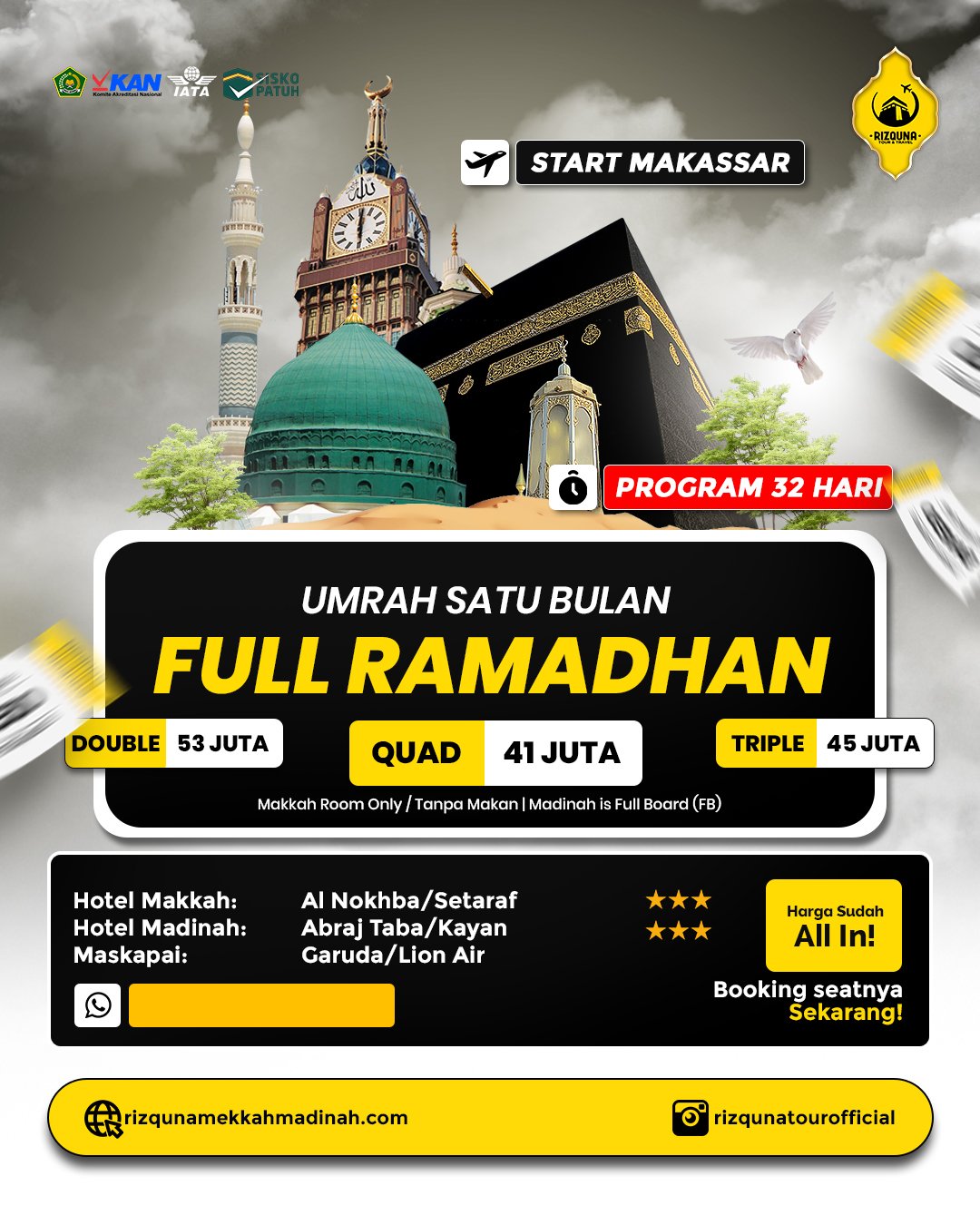 Umroh Full Ramadhan Start Makassar