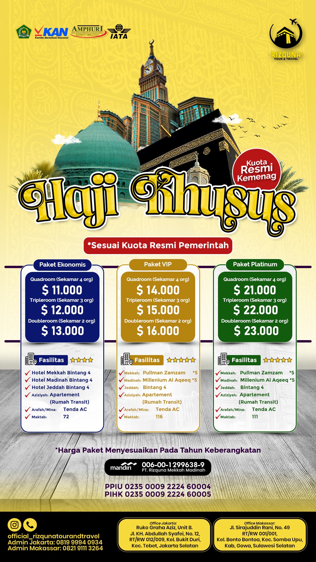 Haji Khusus Paket 2026