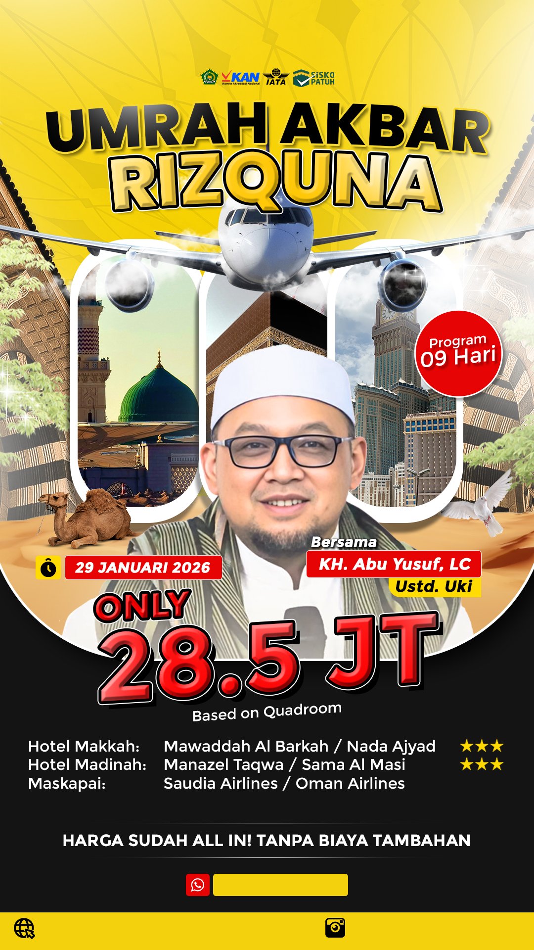 Umrah 29JAN2026 Bersama Ustadz Abu Yusuf (UKI)