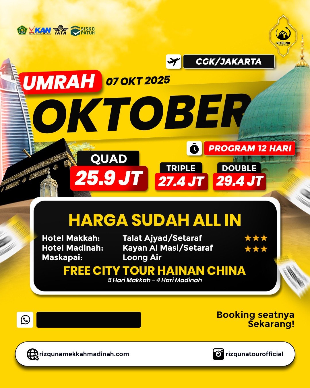 Umrah Plus China Hainan