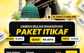 Umroh Iktikaf 15 Hari Hotel Bintang 3